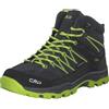 CMP Kids Rigel Mid Trekking Shoes WP, Scarpe da Trekking Unisex - Bambini e Ragazzi, Titanio Acido, 30 EU