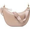 Expatrié Borsa a Tracolla Donna Marrone - Lea Medium - Borsa a Spalla Mezzaluna - Crossbody Moon Bag - Marsupio Rotonda in Pelle Vegana - Idrorepellente