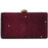 Boutique De FGG Elegante Borsa da Sera con Cristalli per Donna Borse Serali Formale con Strass Stilosa Borsa a Scatola Borsa da Sposa, Piccolo