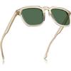 Carfia Retro Polarizzati Occhiali da Sole Uomo UV400 Protezione Acetato Quadrato Telaio per la Guida all'Aperto CA5352