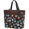 Anndora - Borsa shopper o da spiaggia, misura XXL, colore a scelta Marrone/Azzurro xxl