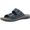 inblu Ciabatte Uomo a Doppia Fascia con Fibbie Regolabili, Plantare in Vera Pelle, dal 39 al 46, Sandali, Blu, 43 EU