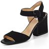 Geox D Marilyse B - Sandali con Zeppa Donna, Nero (BLACKC9999), 36 EU