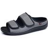 Generico Pantofole Per Diabetici E Piedi Gonfi Uomo Donna Estive Aperte Sandali Ortopediche Pianta Larga Scarpe Regolabile Strappo (Grigio, Adulto, 36, Numero, Sistema Taglie Calzature EU, Larga)