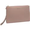 Etres Pochette Donna Elegante in Similpelle Rigida - con Tracolla e Cinturino - Zip Metallica Resistente - per Tutti i Giorni, Eventi, Cene Eleganti (ROSA, ZIP ORO)