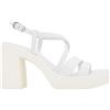 Nero Giardini E513660D Sandali Donna in Pelle - Bianco 38 EU