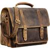 STILORD "Andro" Borsa ventiquattrore uomo pelle Borsa lavoro per PC 14 pollici Cartella Ufficio donna in cuoio grande vintage Colore:nero