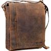 STILORD Paul Borsa a tracolla in pelle Messenger uomo donna vintage Borsa per l'università documenti A4 Borsello grande formato verticale in vero cuoio Colore:colorado - marrone
