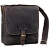 STILORD "Bennet" Borsello a Tracolla in Pelle Uomo Borsa Messenger Piccola per Tablet 10.1 pollici e A5 Cuoio Colore:kara - cognac