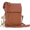 Catwalk Collection Handbags - Mini Borsa a Tracolla in Pelle - Borsa Porta Cellulare - Borsetta Donna per Smartphone - Piccola - Billie