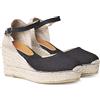 Toni Pons Espadrillas da Donna in Lino - Laia-NT - Nero, 37 EU