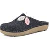 inblu Pantofole ECOFRIENDS Zoccoli Donna con Foglie, Pantofole con Suola e Tomaia da Materiale di Recupero, Avio, 37