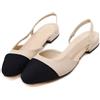 ticticlily Sandals Donne Slingback Pumps Chiuso Punta Rotonda Tacco A Blocco Bicolore Casual Tacchi Grosso Scarpe da Ufficio