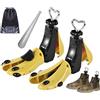 JJDPARTS Tendiscarpe per donna, uomo, allargascaRPE per stivali per donna, regolabile, unisex, piedi larghi, Rosso, L For EU 43-47 ( Gelb, 2pcs)