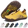 SAGUARO Barefoot Shoes Leggero Bambini Scarpe da Scoglio Asciugatura Rapida Bambino Scarpe da Mare Traspiranti Scarpette da Acqua Antiscivolo, Giallo, 27 EU