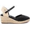 REFRESH - Sandali con zeppa Donna Nero - Scarpe comode e versatili - Moda casual - Modello 17285903 (Misurare 36)