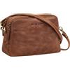 STILORD Rosie Borsa Tracolla Donna Piccola Pelle Borsa Piccola con 5 Scomparti Vintage Messenger Crossbody Bag Borsa a Spalla con Tracolla Cuoio Colore:messina - marrone