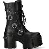 New Rock M-TM005-C3 - Stivaletti da donna con piattaforma, colore: nero, collezione Eventy, gotico, punk rock