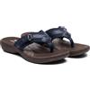 Clarks Sandali infradito da donna Breeze Sea - comode infradito con gancio regolabile e supporto per arco - casual estivi da indossare tutti i giorni, Blu navy/marrone, 41 EU