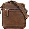 STILORD "Pepe" Borsa uomo piccola in pelle Borsello a tracolla vintage in vera pelle Borsellino Borsa con cerniera Borsetta Colore:missouri - marrone