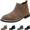 GiJQbFL Scarpe Eleganti da Uomo con Rialzo per l'altezza - Stivali da Cowboy alla Caviglia con Rialzo Invisibile 2,36 Lavoro da Passeggio e Guida per Matrimoni e uffici
