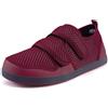 Hsyooes Scarpa Ortopedica Donna Scarpe Diabetiche Uomo Pantofole Ortopediche Regolabili Pantofole Camminata Anziani Strappo Traspirante rosso-A 38EU