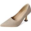 Gicoiz Tacco a Spillos Bride Sposa Appuntito Scarpe