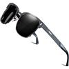ATTCL Uomo Occhiali da sole Polarizzate da Telaio in metallo semi-cerchiato Al-Mg Super leggero 8-188 Gray