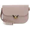 Coccinelle Pelle borsa a tracolla Dew Handbag Grained Leather Rosette beige