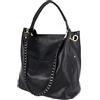 Emila Borsa nera con catena da donna a spalla hobo bag shopping capiente tracolla tre pezzi 3 shopper giornaliera tutti i giorni per lavoro x ufficio etnica di moda Nero primavera estate 2026