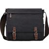 Mactso Canvas Messenger Bag for Men Women,Travel Satchel Shoulder bag 15.6 Inch Laptop Bag briefcase Business