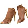 Onsoyours Sandali da Donna con Tacco Alto, Tacco a Spillo, Sandalo Estive Eleganti B Oro 35 EU