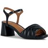 Geox D GENZIANA MID, sandali da donna, nero, 37,5 EU, Nero, 37.5 EU