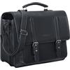 STILORD "Andro" Borsa ventiquattrore uomo pelle Borsa lavoro per PC 14 pollici Cartella Ufficio donna in cuoio grande vintage Colore:nero