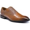 YFFUSHI Scarpe Classiche Uomo Oxford Eleganti Scarpe Punta Brogue Stringate Derby Formale Business Shoes, Marrone, 43 EU