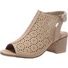 Generic Sandali Donna Estive con Tacco Tacchi Eleganti Donna Summer Solid Casual Hollow Out Open Toe Tacchi quadrati Comode scarpe da spiaggia Sandali Estive Tacco Scarpe con Zeppa