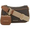 Michael Kors 32S3GJ6C8B-252 MD TZ PCH XBODY W/STRAP Donna BRN/ACORN Taglia TU