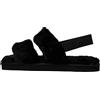 Calvin Klein Donna Slipper Home Velcro Fur Soffici, Nero (Triple Black), 36