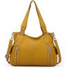 ZOCAI AngelKiss Borsa a Mano Borsa a Spalla da Donna Borse a Tracolla Multifunzionali Pelle Vegana Lavata Impermeabile con Tasche con Chiusura a Zip Tasca con Zip