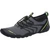 SAGUARO Scarpe da Sport Acquatici Uomo Donna Scarpette Scoglio Traspiranti Leggere Scarpe da Immersione per Piscina Spiaggia Canottaggio Mare Fiume Surf Vela Acqua Cycling, Grigio Moneta, 40 EU