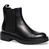Frau, Stivaletti Casual Donna in Morbida Pelle Nera, con Elastico Bilaterale e Pull Up sul Retro, Suola Antiscivolo in Gomma di 3 cm, Profilo Arricchito con Intagli Decorativi, Made in Italy