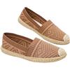 GLAMORA Espadrillas Donna Ballerine Slip On Scarpe Basse Maglia Jacquard Geometrico Traspirante Leggere Estive Comode Suola Gomma Antiscivolo Flessibili Tessuto Elasticizzato Calzata Facile