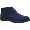 Evoga Scarpe Polacchine Uomo Class Scamosciate Pelle Nabuk Inglesine Casual (A3 Blu, 42)