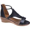 Generic Sandali Donna Estive con Zeppa Plateau Eleganti Toe Zipper Scarpe Piattaforma Sandals Solid Open Colore Casuale Estate Donne Sandali Donna Nero Basso Scarpe Comode Per Taglia 39