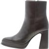 ASH Donna Stivaletto Alyx in Pelle Nero con Zip e Platform. Tacco 9,5 cm