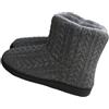 Rojeam Caldo Inverno Pantofola Peluche Donna Uomo Ciabatte Morbido Antiscivolo Invernali Stivaletto da Casa, Grigio, 38/39 EU