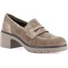 GRÜNLAND il benessere è naturale Grunland Mocassino in Suede con Tacco Ampio | ROLA SC4645 Taupe 40