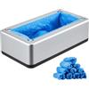 Generic Distributore automatico di copriscarpe, con 100 copriscarpe antiscivolo monouso, per casa, ufficio, laboratorio, fabbrica, ospedale, uso interno(Silver)