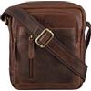 STILORD Jamie Borsa da Uomo in Pelle - Perfetta per Viaggi & Uso Quotidiano - Piccola Messenger Bag Vintage per iPad 9,7 Pollici - Moderna Borsa a Tracolla per Uomo Colore:calais - marrone