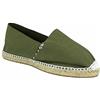 Desconocido Espadrillas classiche in tela con suola in juta, Kaki, 48 EU